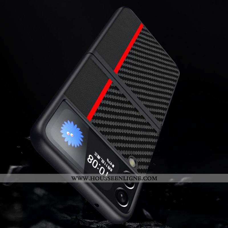 Coque Samsung Galaxy Z Flip 4 Fibre Carbone Line