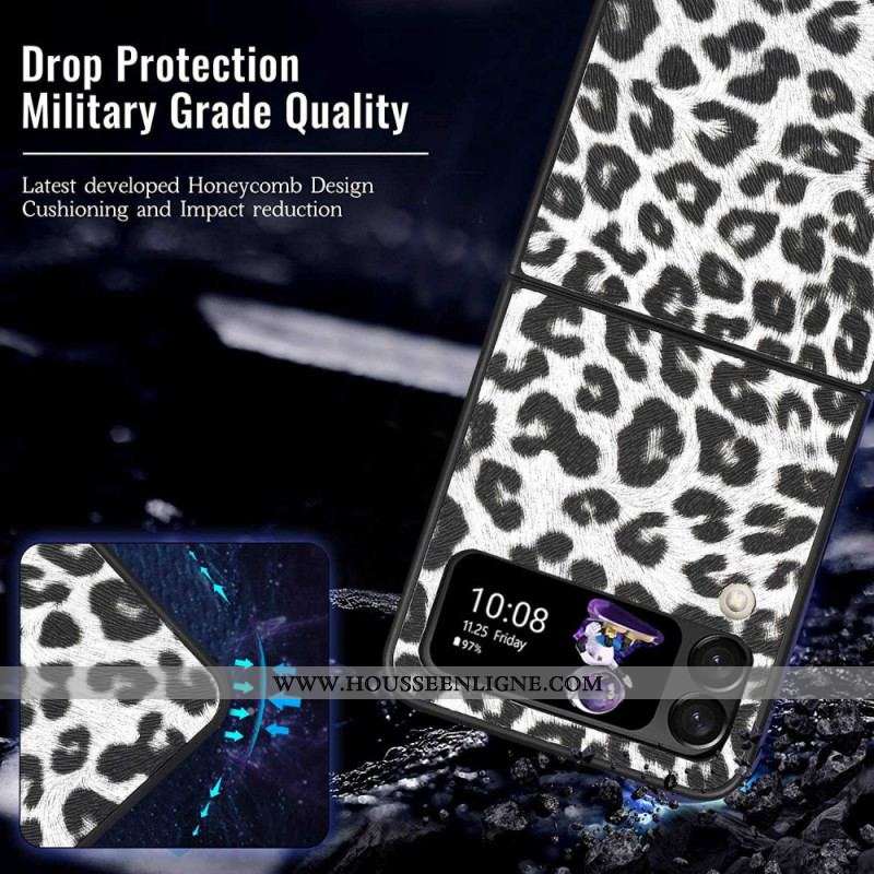 Coque Samsung Galaxy Z Flip 4 Léopard