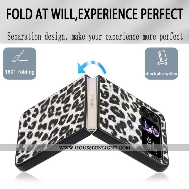 Coque Samsung Galaxy Z Flip 4 Léopard