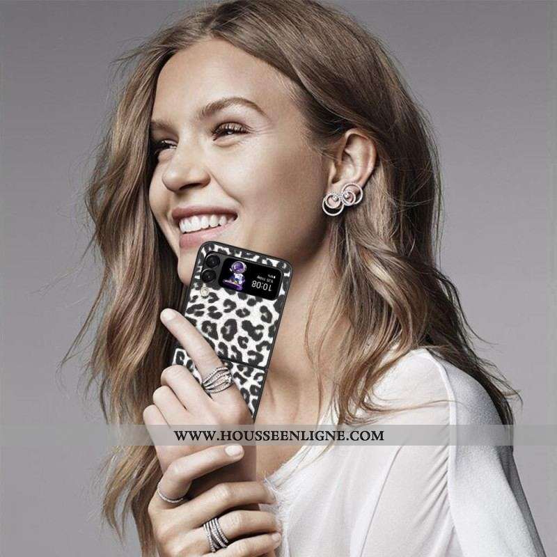 Coque Samsung Galaxy Z Flip 4 Léopard