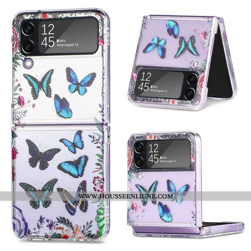 Coque Samsung Galaxy Z Flip 4 Multiples Papillons
