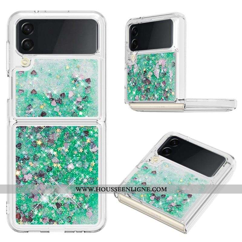 Coque Samsung Galaxy Z Flip 4 Paillettes Colorées