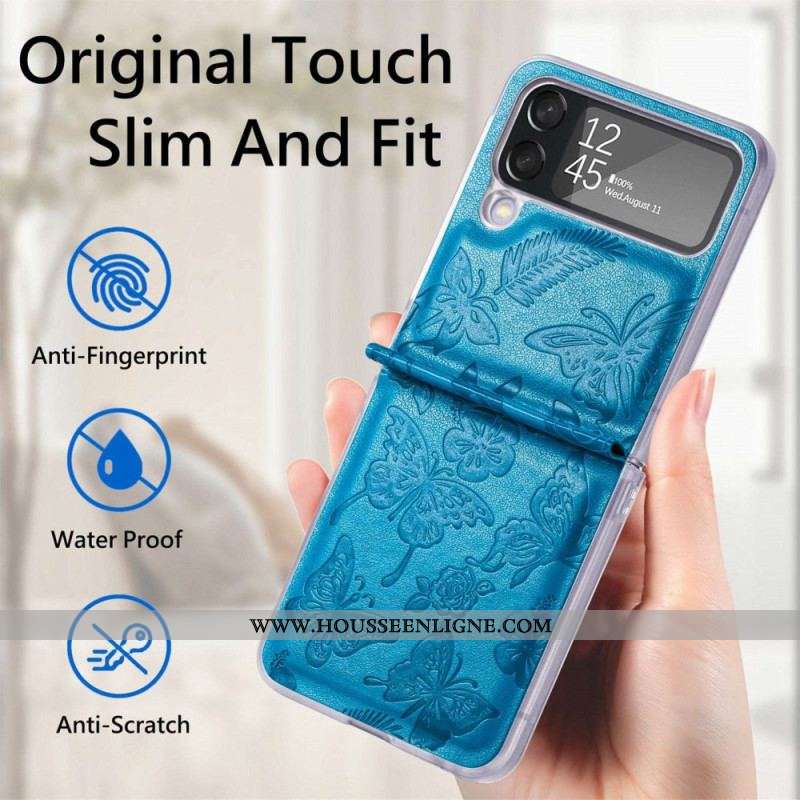 Coque Samsung Galaxy Z Flip 4 Papillon la Nuit
