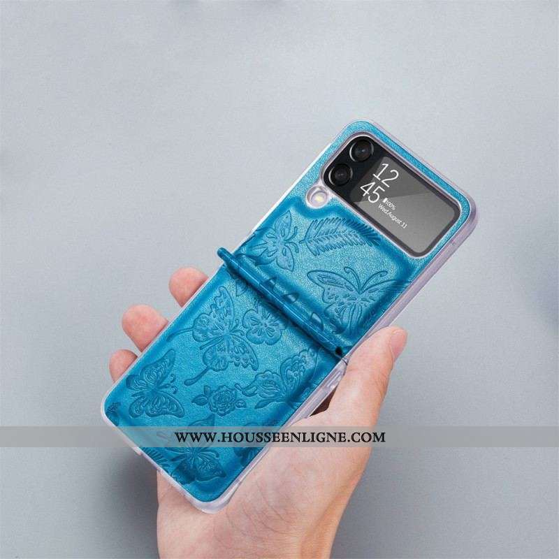 Coque Samsung Galaxy Z Flip 4 Papillon la Nuit