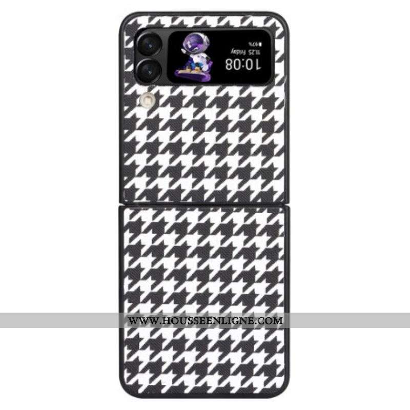 Coque Samsung Galaxy Z Flip 4 Pied de Poule