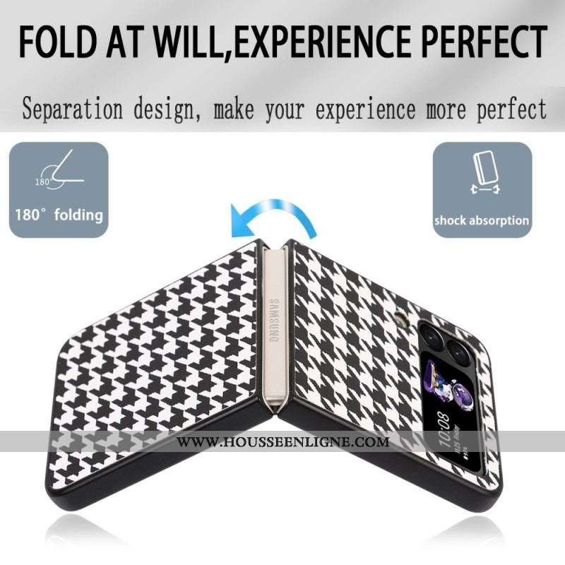 Coque Samsung Galaxy Z Flip 4 Pied de Poule