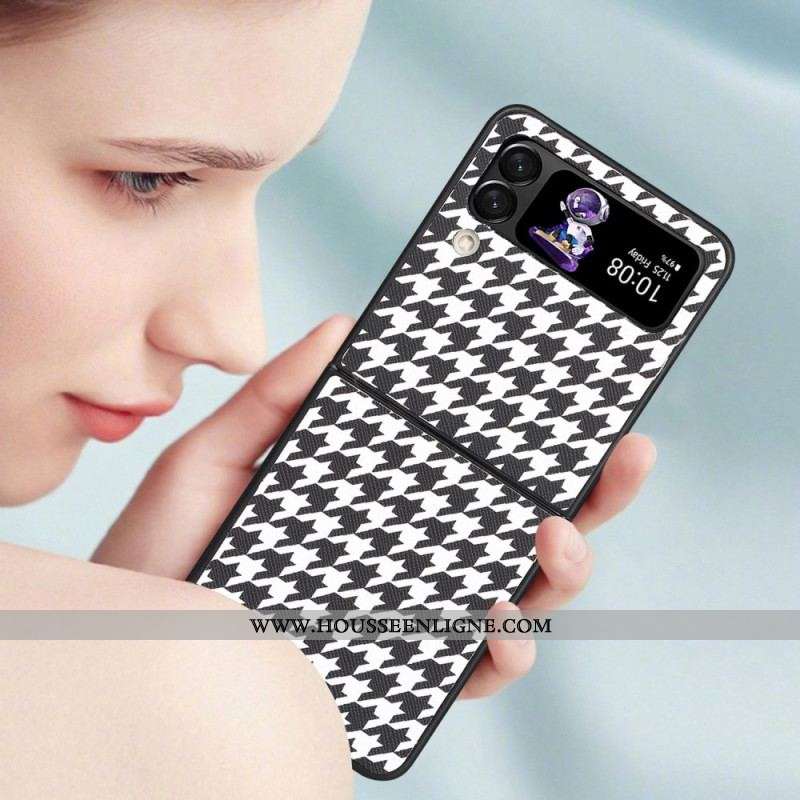 Coque Samsung Galaxy Z Flip 4 Pied de Poule
