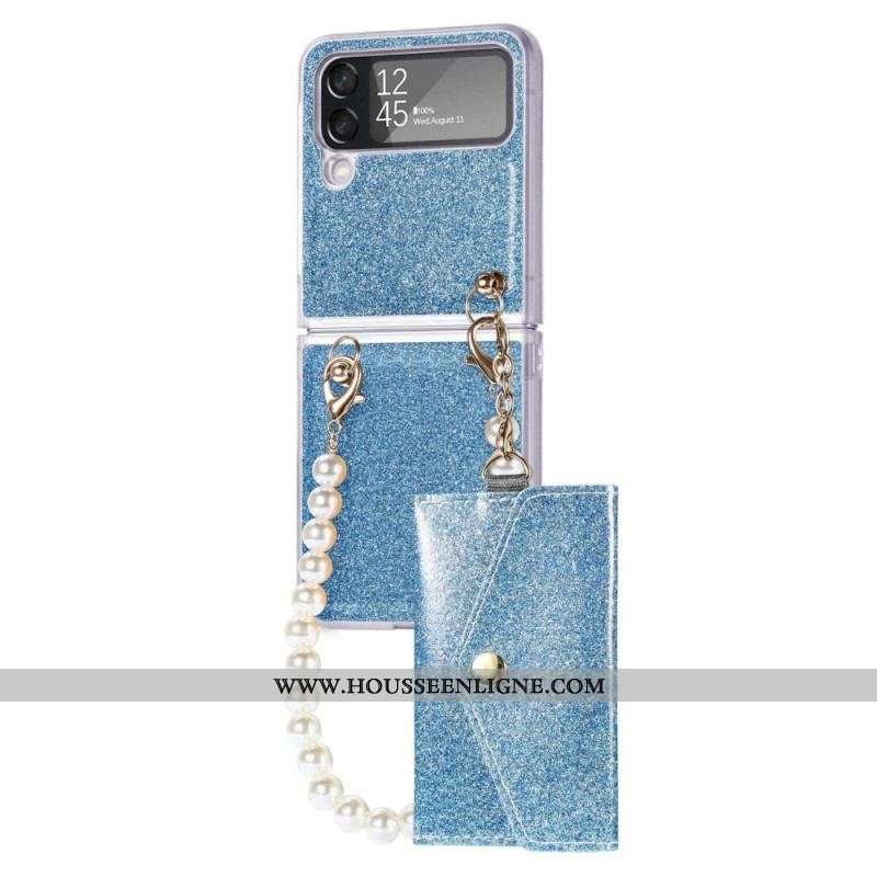 Coque Samsung Galaxy Z Flip 4 Porte-Cartes Glossy