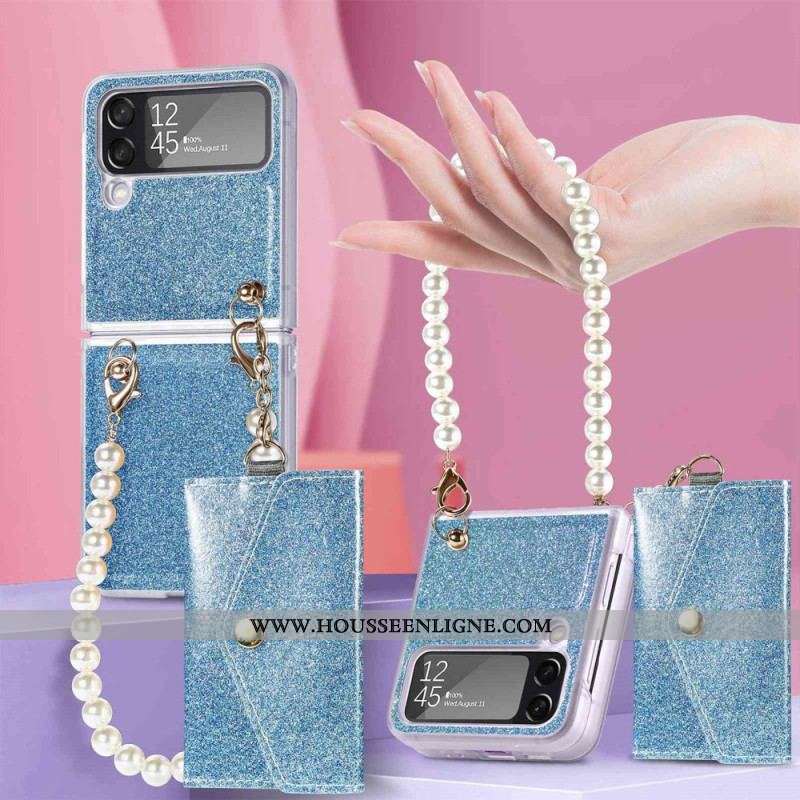 Coque Samsung Galaxy Z Flip 4 Porte-Cartes Glossy