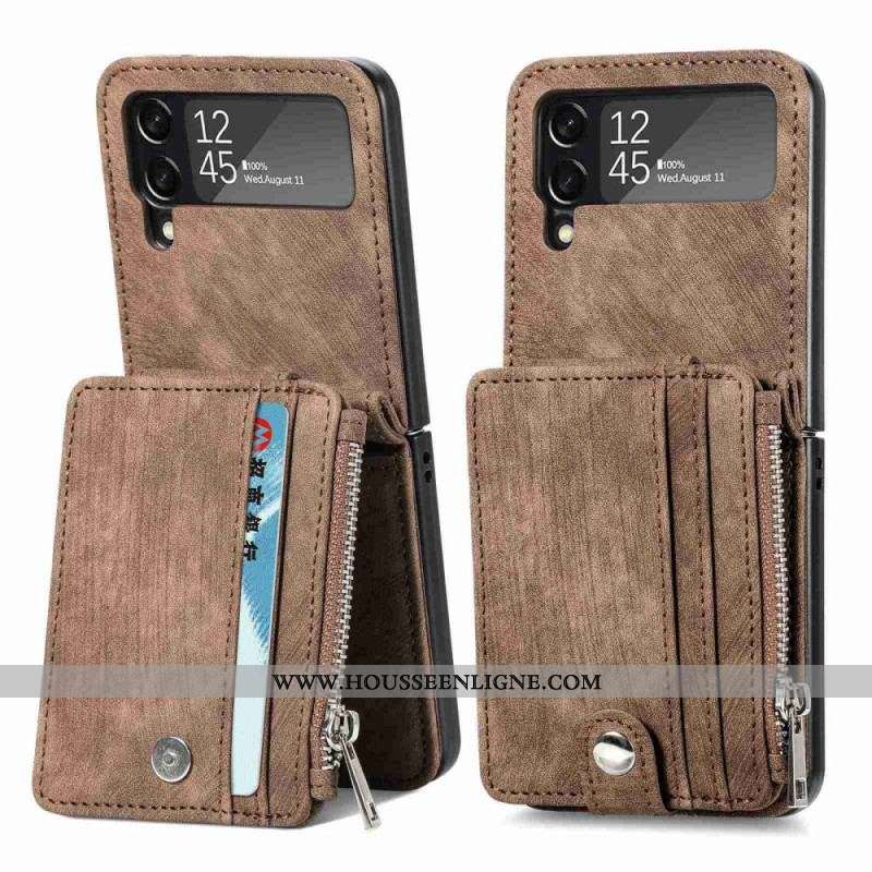Coque Samsung Galaxy Z Flip 4 Porte-cartes / Porte-monnaie