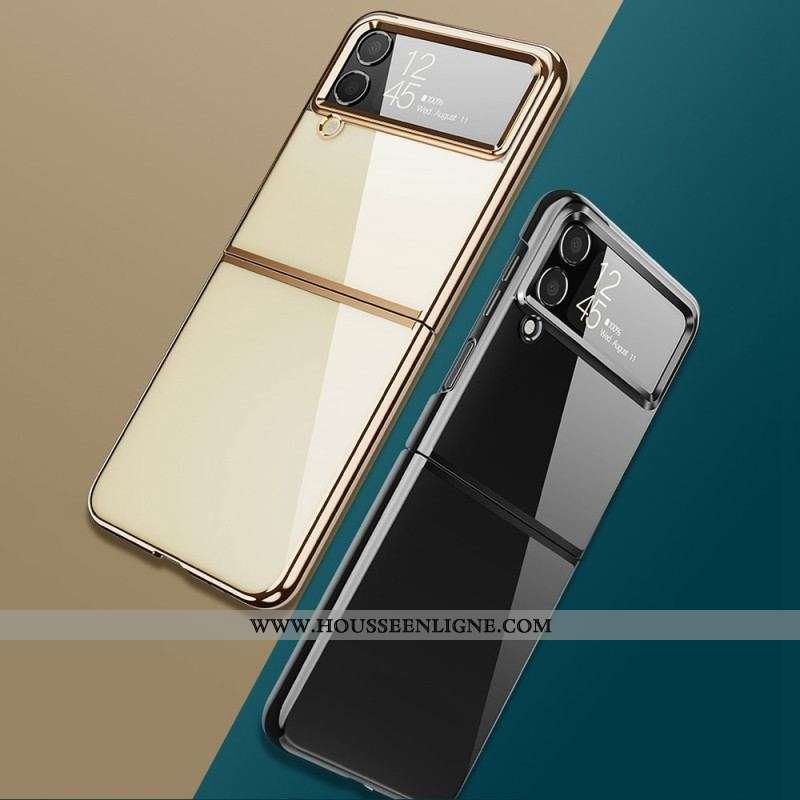 Coque Samsung Galaxy Z Flip 4 Rebords Style Métal