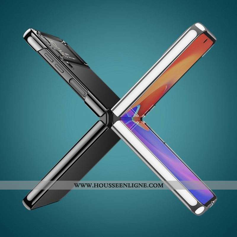 Coque Samsung Galaxy Z Flip 4 Rebords Style Métal