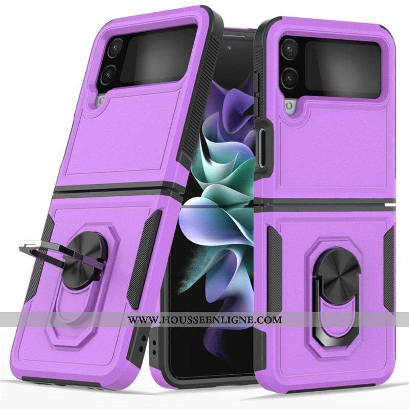 Coque Samsung Galaxy Z Flip 4 Rigide avec Anneau-Support