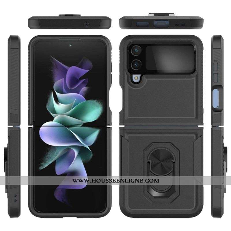 Coque Samsung Galaxy Z Flip 4 Rigide avec Anneau-Support