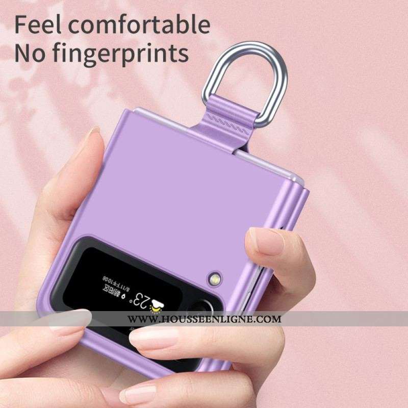 Coque Samsung Galaxy Z Flip 4 Skin-Touch avec Anneau