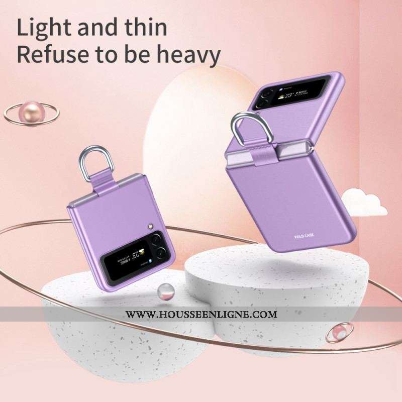 Coque Samsung Galaxy Z Flip 4 Skin-Touch avec Anneau