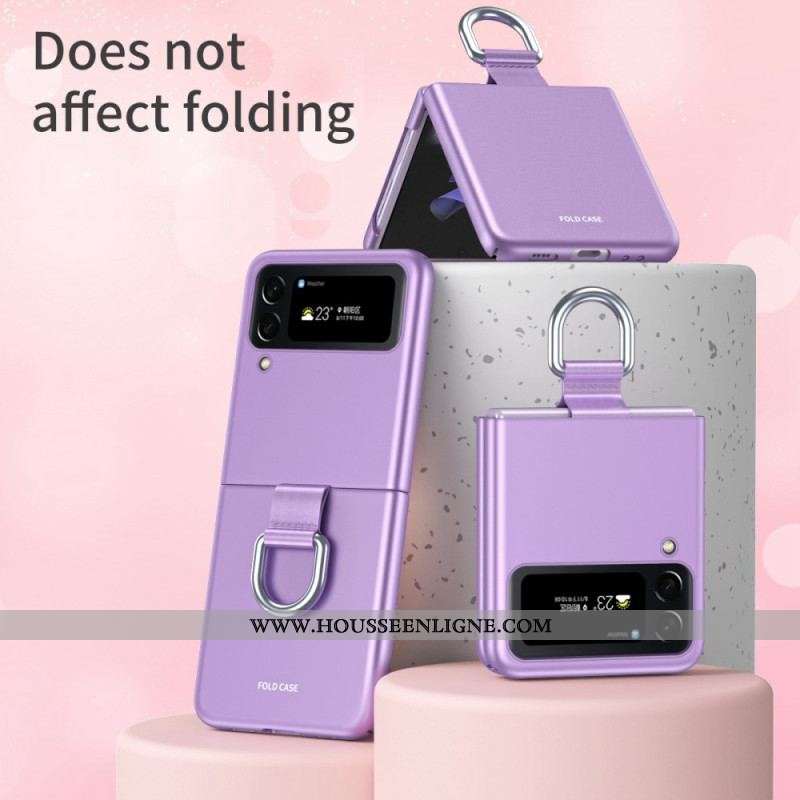 Coque Samsung Galaxy Z Flip 4 Skin-Touch avec Anneau