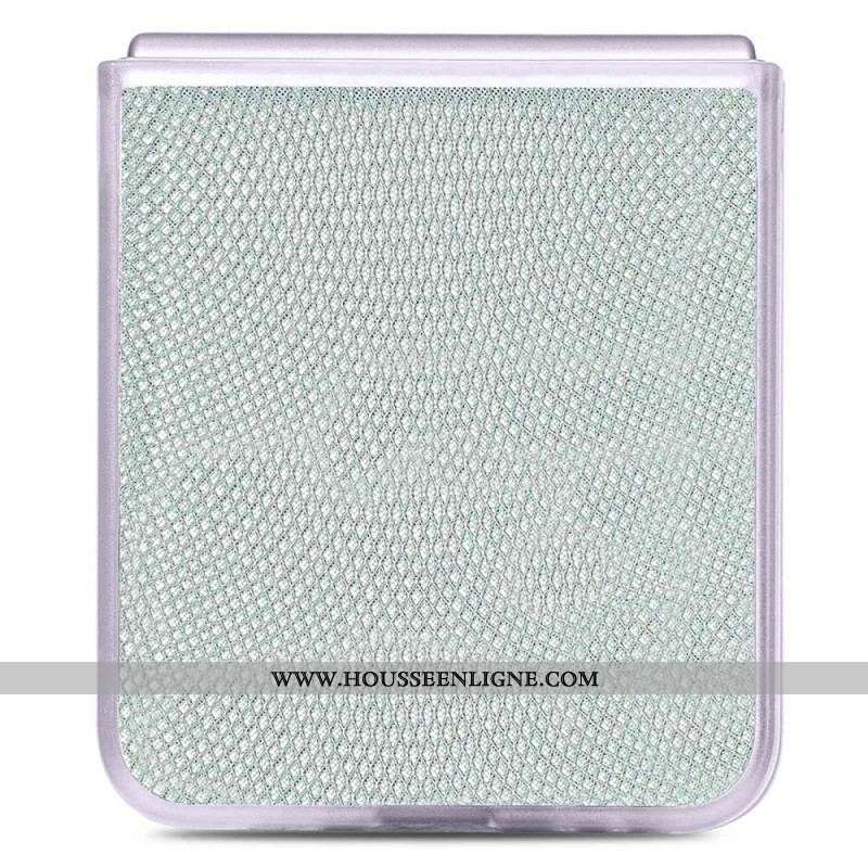 Coque Samsung Galaxy Z Flip 4 Style Serpent sur Silicone Transparent