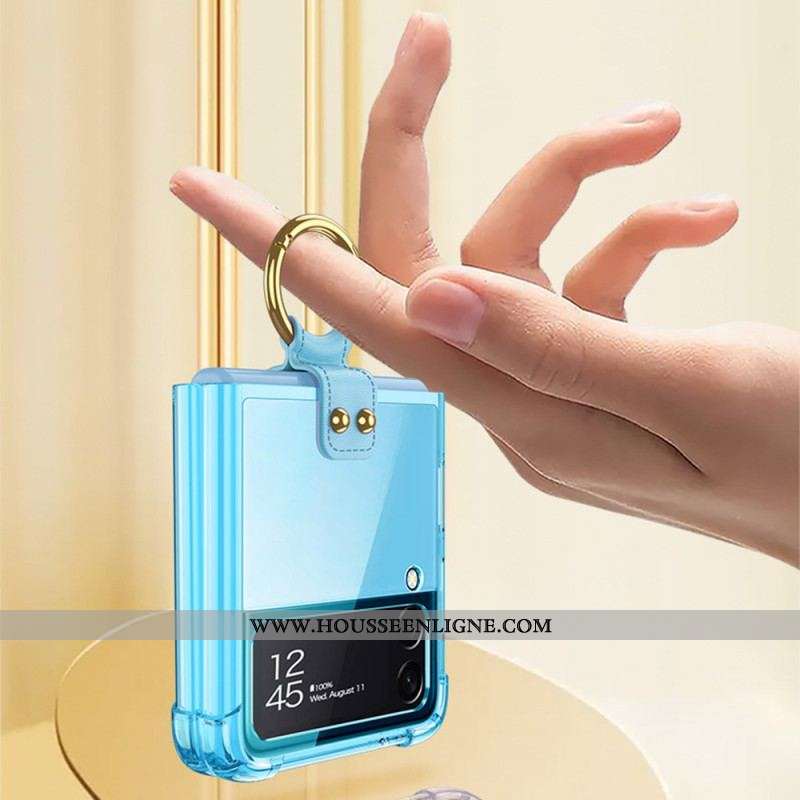 Coque Samsung Galaxy Z Flip 4 Teintée avec Anneau GKK
