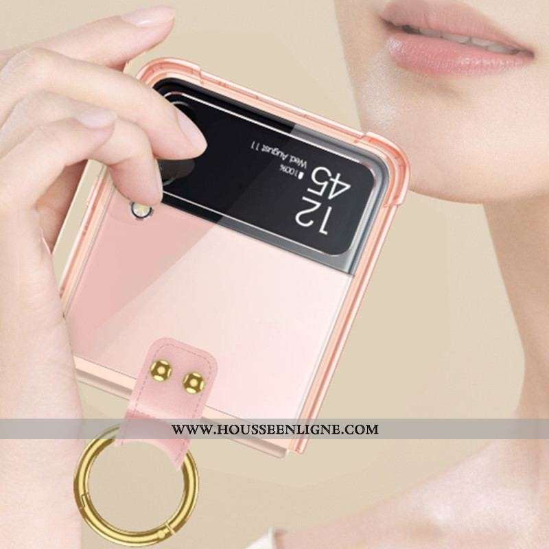 Coque Samsung Galaxy Z Flip 4 Teintée avec Anneau GKK