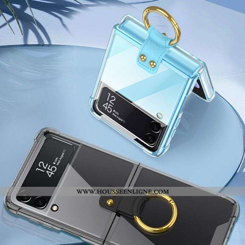 Coque Samsung Galaxy Z Flip 4 Teintée avec Anneau GKK
