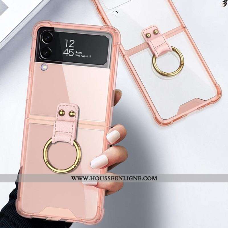 Coque Samsung Galaxy Z Flip 4 Teintée avec Anneau GKK