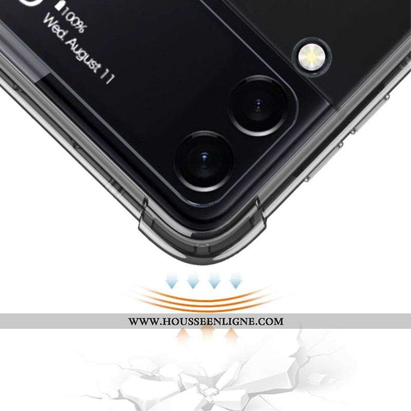 Coque Samsung Galaxy Z Flip 4 Transparente Coins Renforcés GKK