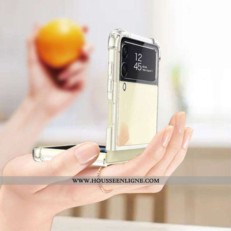 Coque Samsung Galaxy Z Flip 4 Transparente Coins Renforcés GKK