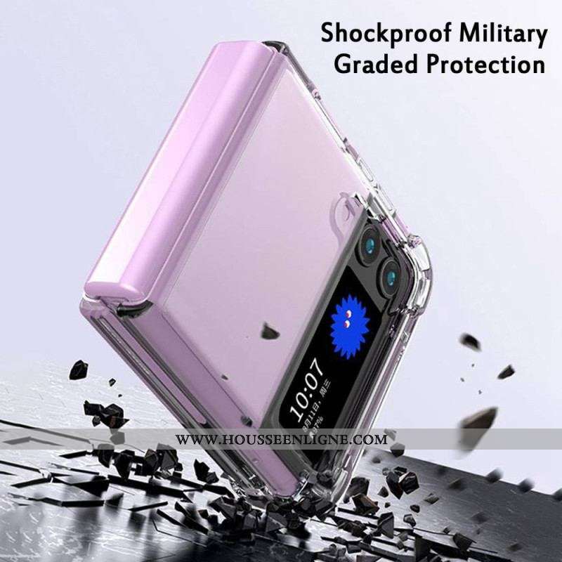 Coque Samsung Galaxy Z Flip 4 Transparente Coins Renforcés