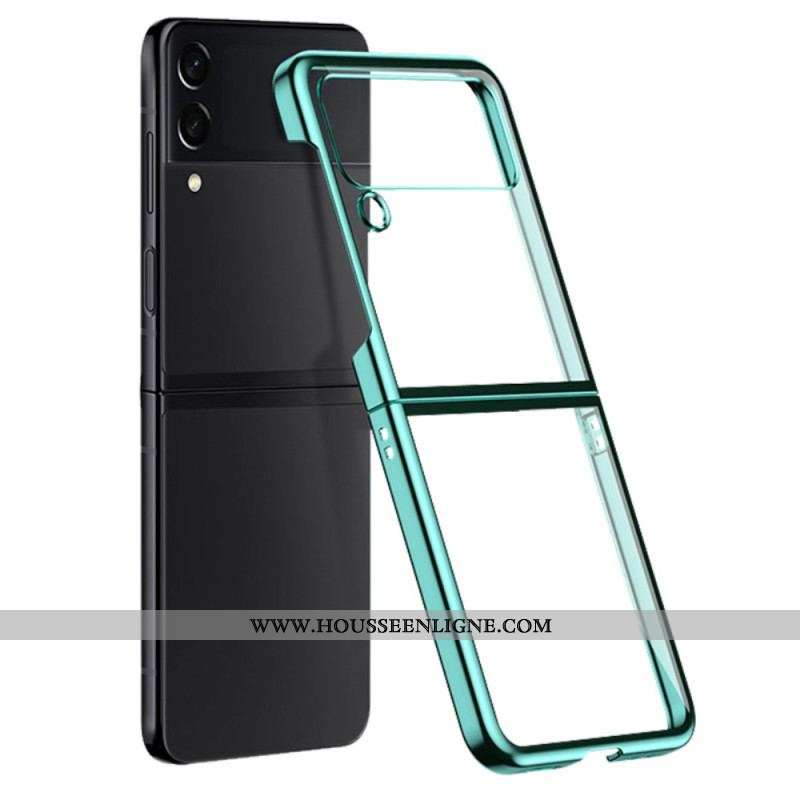 Coque Samsung Galaxy Z Flip 4 Transparente Contours Colorés