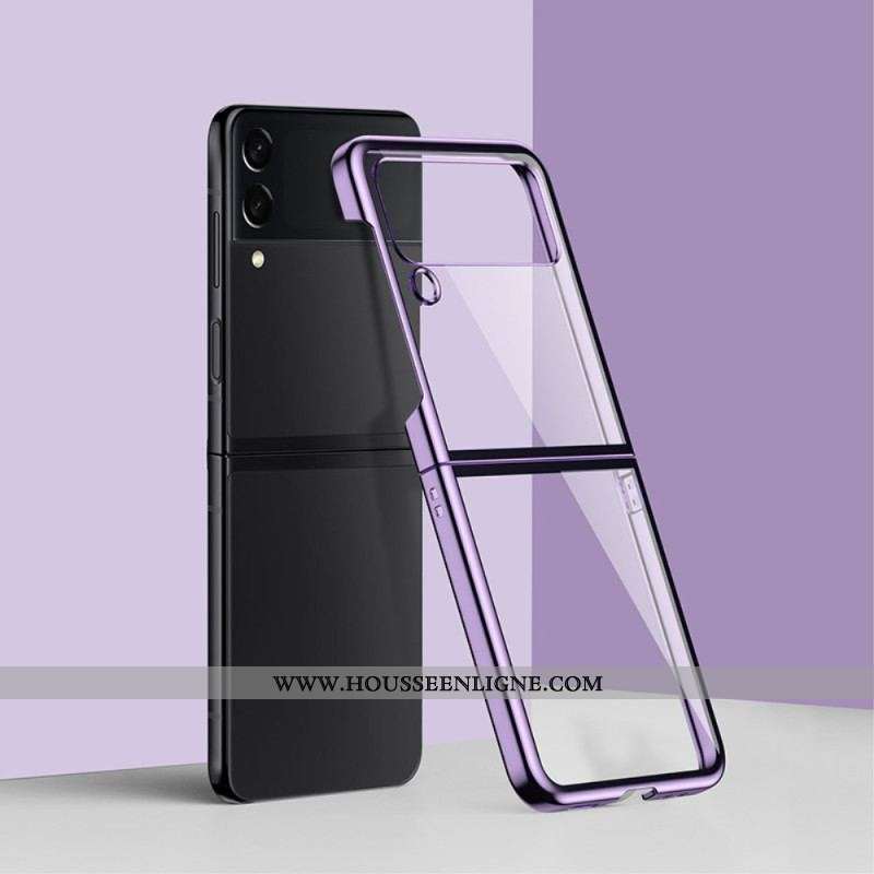 Coque Samsung Galaxy Z Flip 4 Transparente Contours Colorés