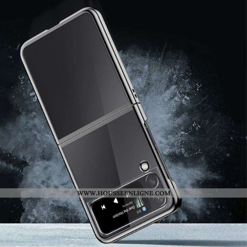 Coque Samsung Galaxy Z Flip 4 Transparente Contours Colorés