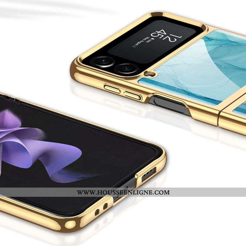 Coque Samsung Galaxy Z Flip 4 Verre Trempé Abstrait GKK