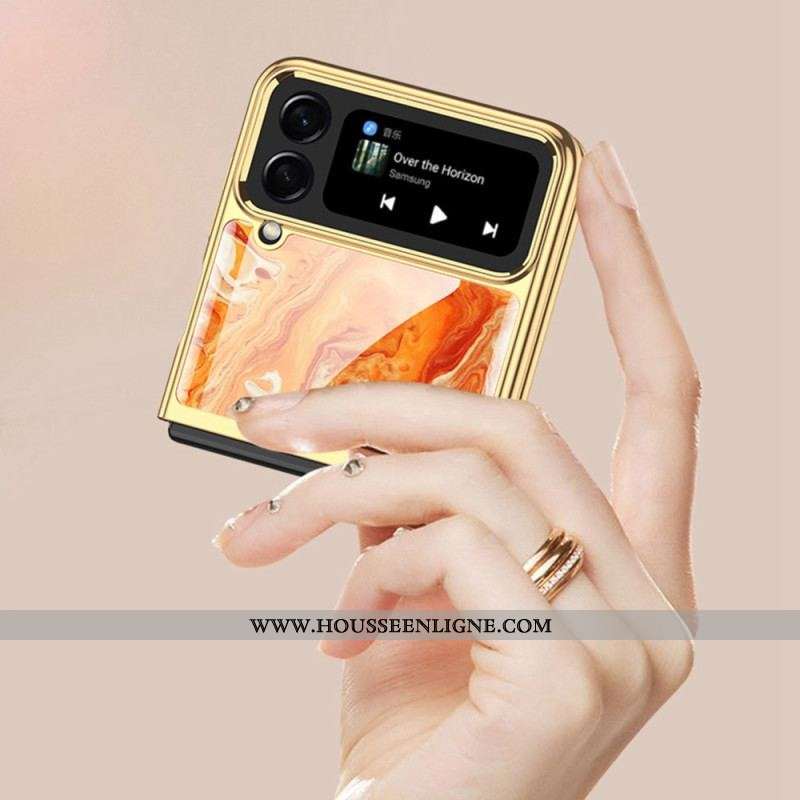 Coque Samsung Galaxy Z Flip 4 Verre Trempé Arlequin GKK