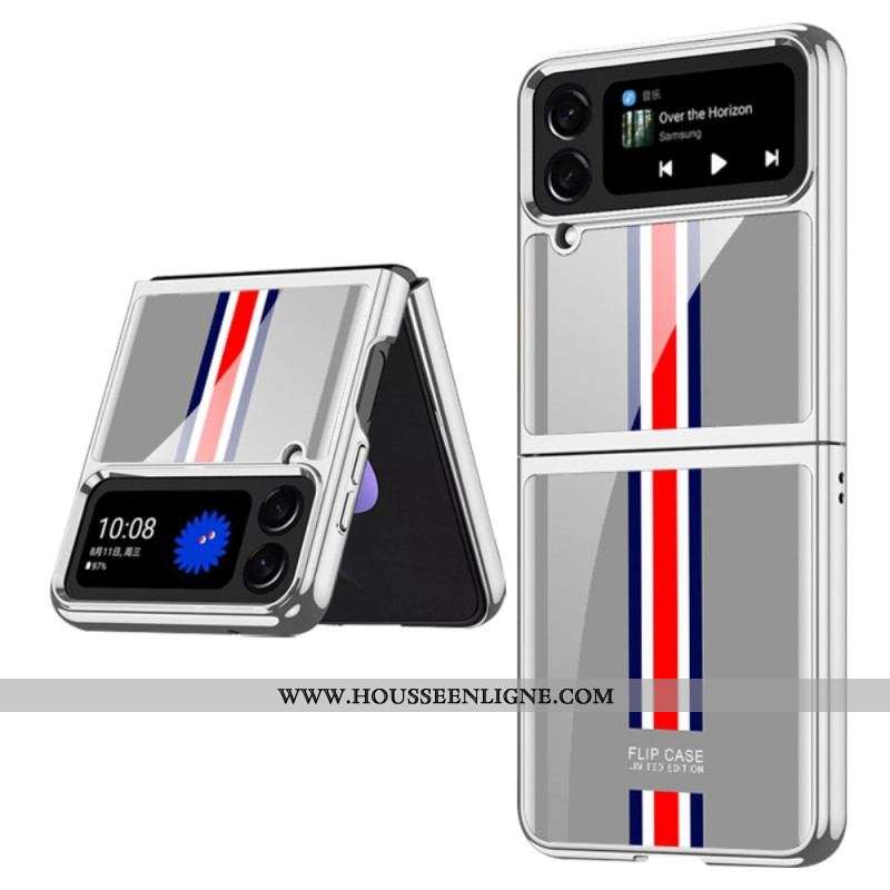Coque Samsung Galaxy Z Flip 4 Verre Trempé Tricolore GKK