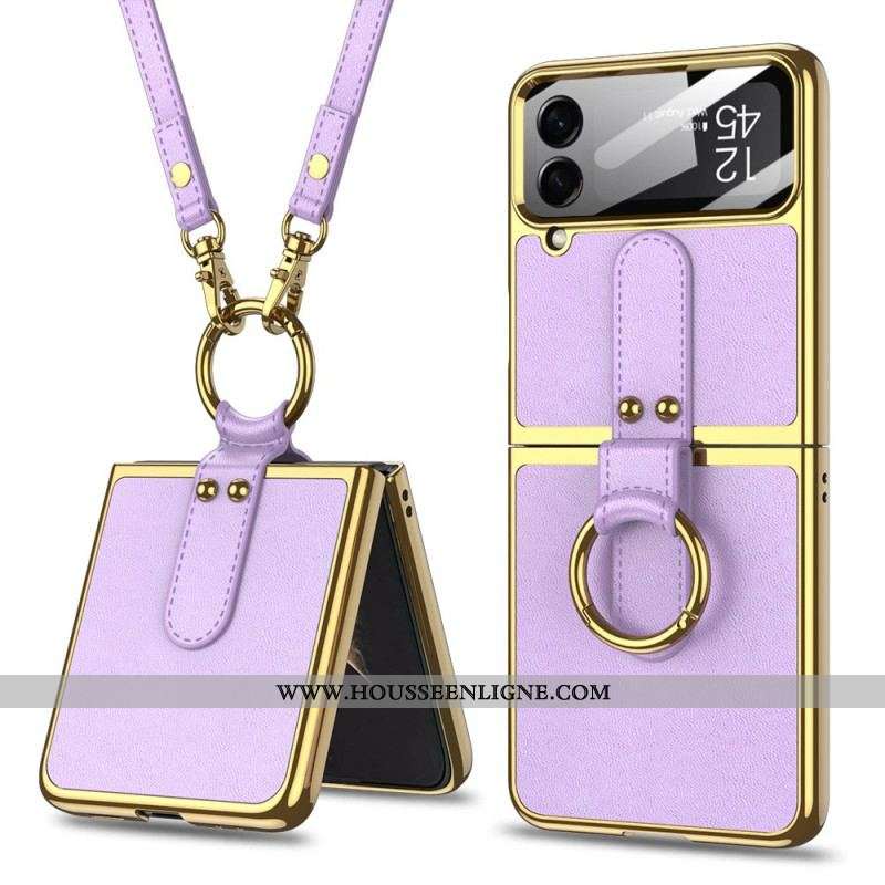 Coque Samsung Galaxy Z Flip 4 avec Bandoulière GKK