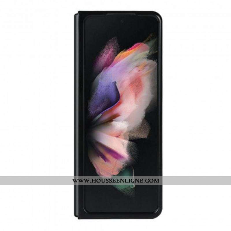 Coque Samsung Galaxy Z Fold 3 5G Cuir Litchi Support