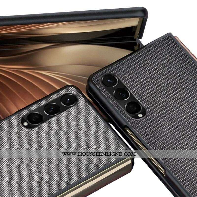 Coque Samsung Galaxy Z Fold 3 5G Effet Cuir Texturé