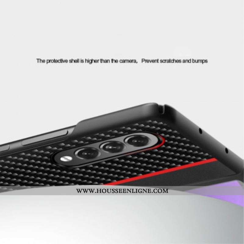 Coque Samsung Galaxy Z Fold 3 5G Fibre Carbone LIne
