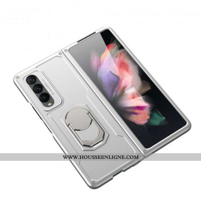 Coque Samsung Galaxy Z Fold 3 5G Hybride avec Anneau-Support GKK