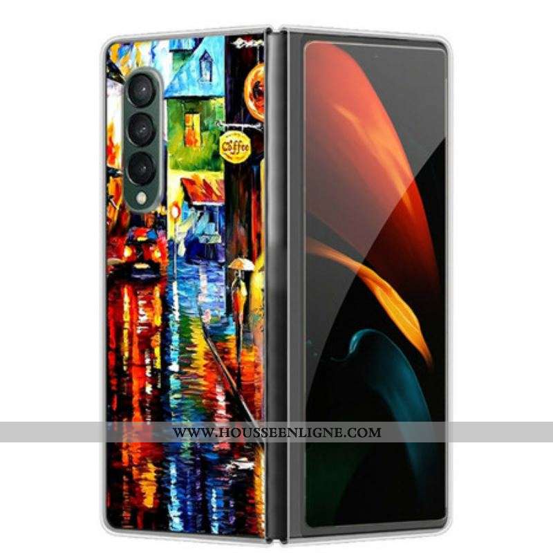 Coque Samsung Galaxy Z Fold 3 5G Peinture de Café