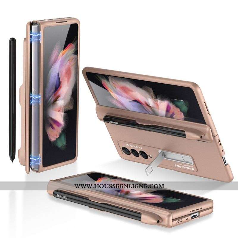 Coque Samsung Galaxy Z Fold 3 5G Plastique Support et Porte-Stylet GKK