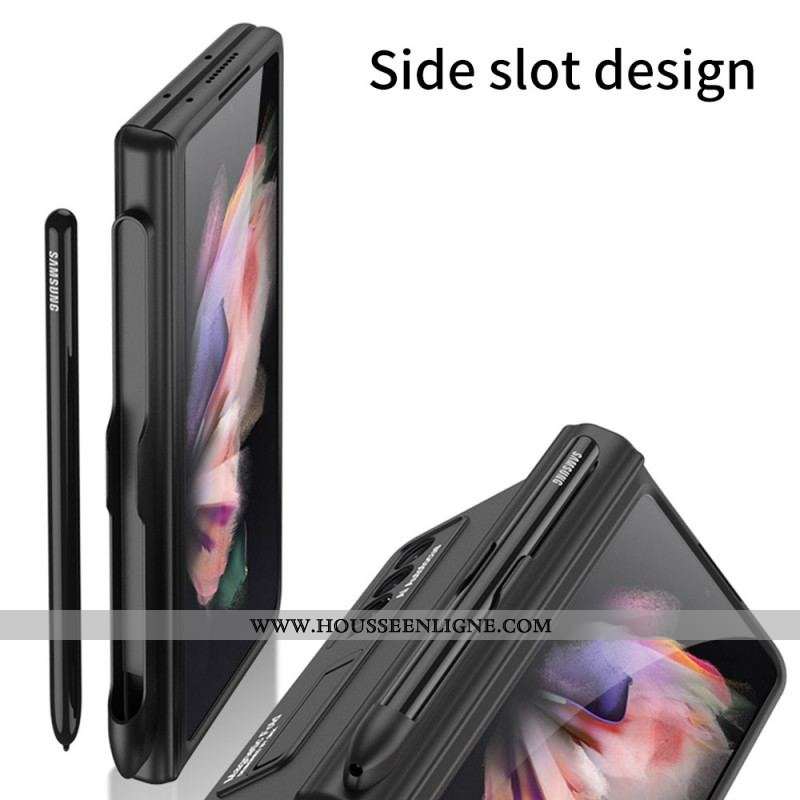 Coque Samsung Galaxy Z Fold 3 5G Plastique Support et Porte-Stylet GKK