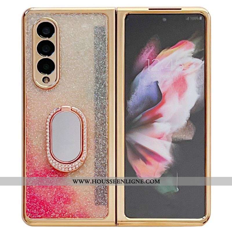 Coque Samsung Galaxy Z Fold 3 5G Protecteur Écran et Anneau-Support