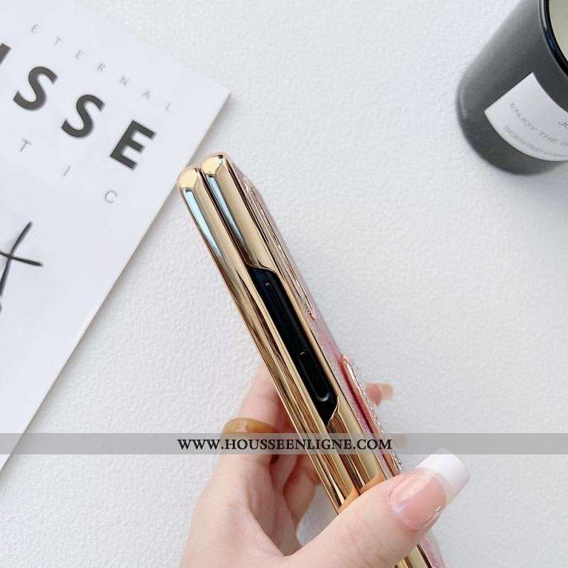 Coque Samsung Galaxy Z Fold 3 5G Protecteur Écran et Anneau-Support