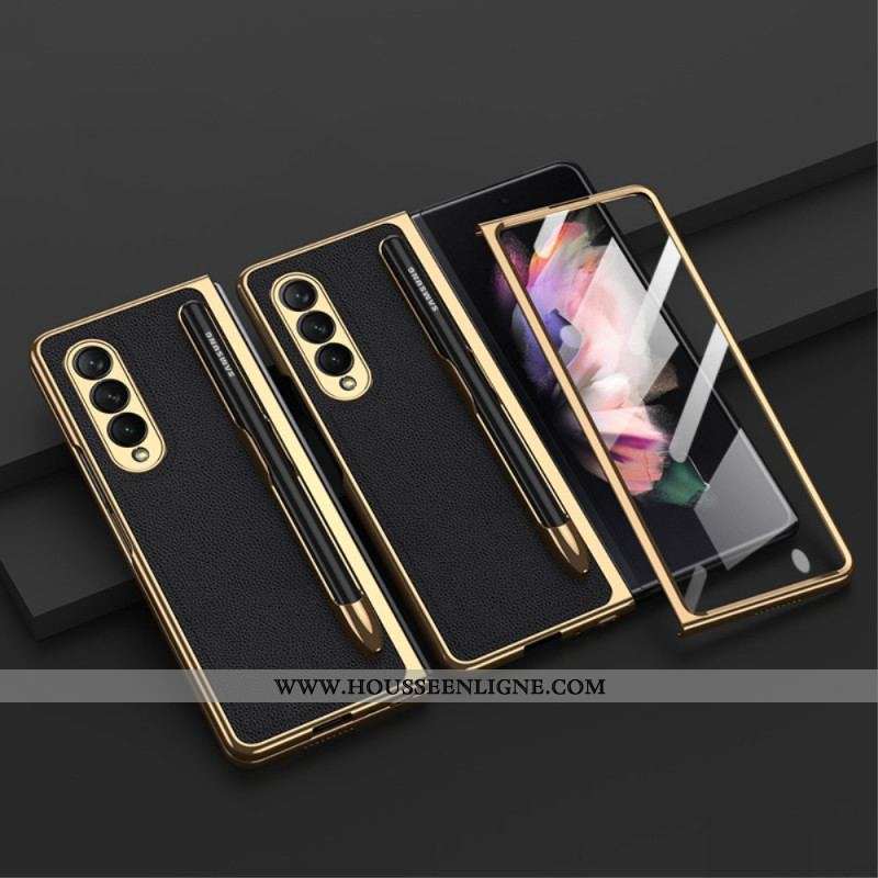 Coque Samsung Galaxy Z Fold 3 5G Protection Écran et Porte-Stylet GKK