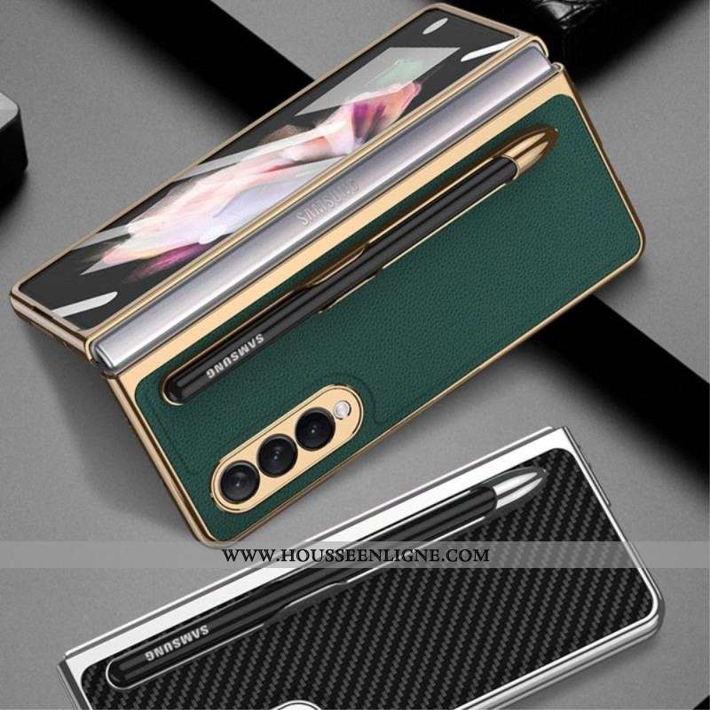 Coque Samsung Galaxy Z Fold 3 5G Protection Écran et Porte-Stylet GKK