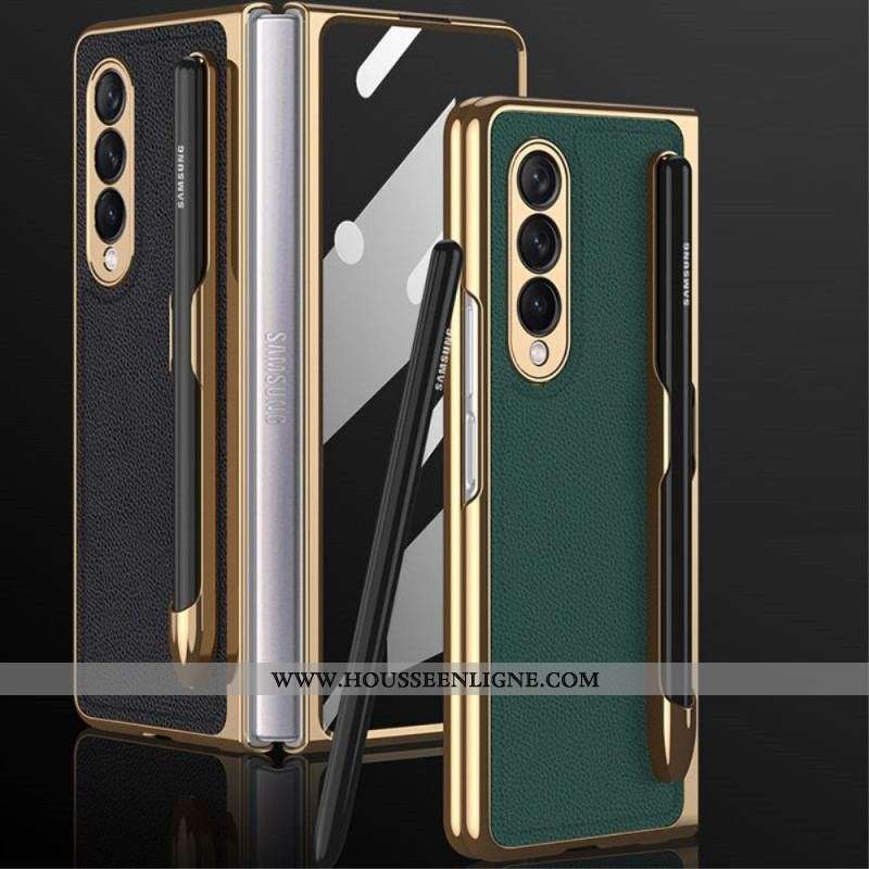 Coque Samsung Galaxy Z Fold 3 5G Protection Écran et Porte-Stylet GKK