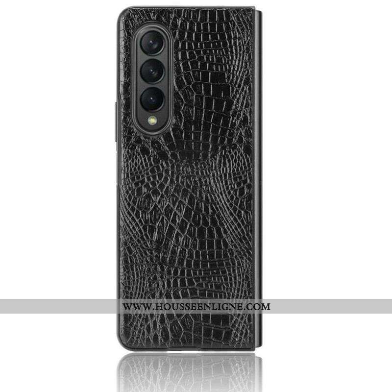 Coque Samsung Galaxy Z Fold 3 5G Simili Cuir Crocodile