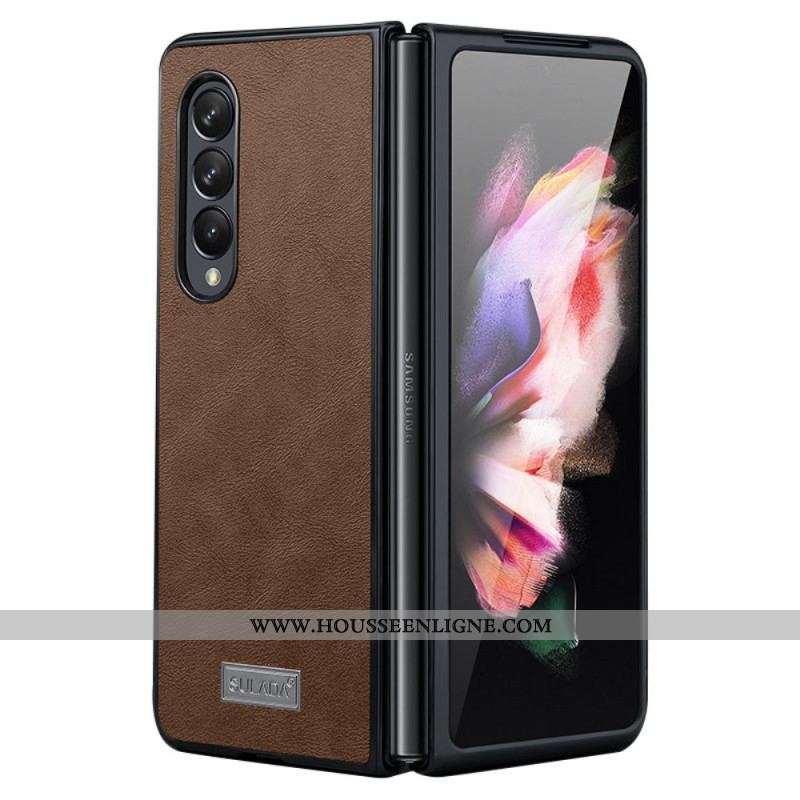 Coque Samsung Galaxy Z Fold 3 5G Simili Cuir SULADA
